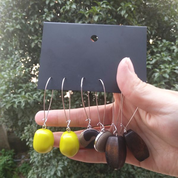 fashion- tropical forest series drop earrings resin wood long earrings camouflage button earrings summer holiday women accessories, Silver
fashion- tropical forest series drop earrings resin wood long earrings camouflage button earrings summer holiday women accessories, Silver