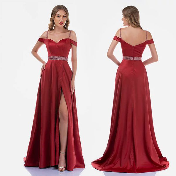 modest red elegant nina canacci a line prom dress spaghetti sleeveless split sequins party dress sweep train robes de soirée, Black
modest red elegant nina canacci a line prom dress spaghetti sleeveless split sequins party dress sweep train robes de soirée, Black