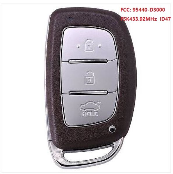 keyecu replacement smart remote car key fob 433.92mhz id47 for tucson 2016 2017
keyecu replacement smart remote car key fob 433.92mhz id47 for tucson 2016 2017