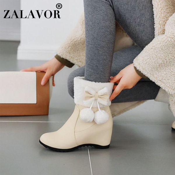 zalavor warm winter ankle boots for women sweet bowtie wedges shoes female flats fashion casuals mujer footwear size 34-43, Black
zalavor warm winter ankle boots for women sweet bowtie wedges shoes female flats fashion casuals mujer footwear size 34-43, Black