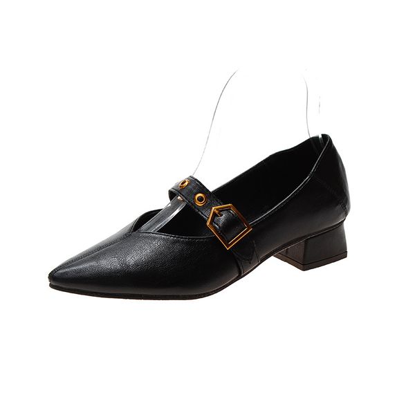 autumn 2019 new fashion round head flat bottom slope heel shallow mouth leather buckle casual single women's shoes, Black
autumn 2019 new fashion round head flat bottom slope heel shallow mouth leather buckle casual single women's shoes, Black