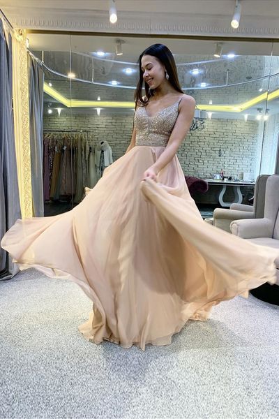 special occasion gowns luxurious new a line spaghetti straps champagne chiffon prom dresses 2019 beaded deep v neck custom made, Black
special occasion gowns luxurious new a line spaghetti straps champagne chiffon prom dresses 2019 beaded deep v neck custom made, Black