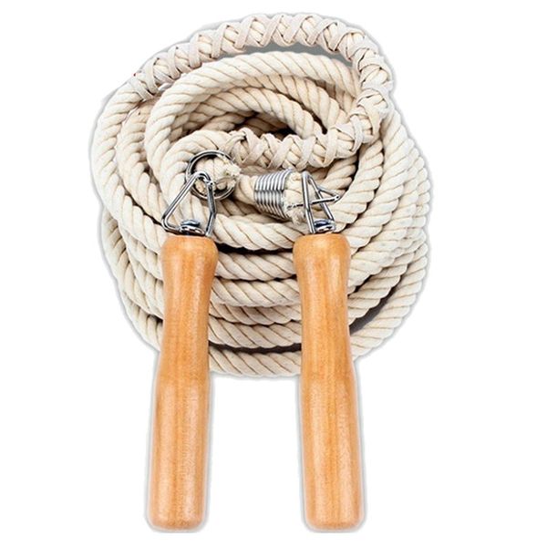 jump rope wooden handle skipping gym school group multi person rope jumping fitness equipment
jump rope wooden handle skipping gym school group multi person rope jumping fitness equipment