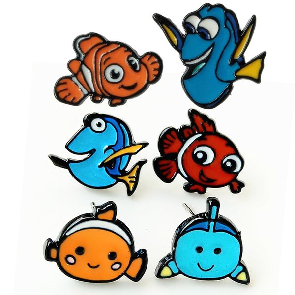 fish fashion anime cartoon earring animal stud earrings for women girls kids jewelry new gift, Golden;silver
fish fashion anime cartoon earring animal stud earrings for women girls kids jewelry new gift, Golden;silver