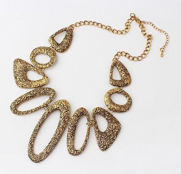 choker bib necklace retro hoop circle gold metal art link statement hammered new punk rock style for cool girls, Golden;silver
choker bib necklace retro hoop circle gold metal art link statement hammered new punk rock style for cool girls, Golden;silver