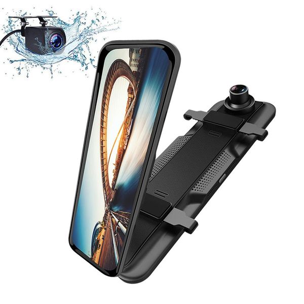 10 inch full screen streaming media video car dvr mirror rear view recorder mstar 2ch recording 170° + 140° fov 1080p high definition
10 inch full screen streaming media video car dvr mirror rear view recorder mstar 2ch recording 170° + 140° fov 1080p high definition