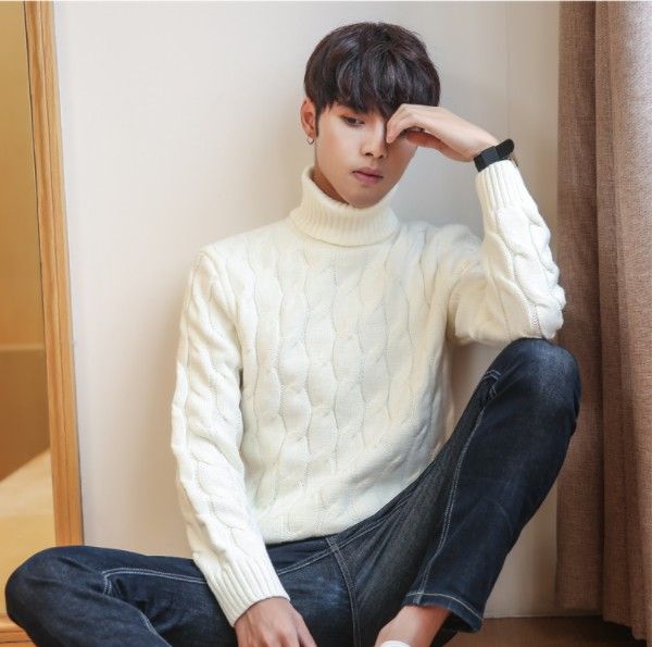 men's thick sweatshirts 2019 autumn males clothing winter turtle neck sweaters with long sleeve 5 colors knit shirts, White;black
men's thick sweatshirts 2019 autumn males clothing winter turtle neck sweaters with long sleeve 5 colors knit shirts, White;black
