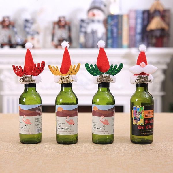 christmas wine bottle cover little hat for christmas bottle decoration kids gift merry christmas bar table decor party supplies an3001
christmas wine bottle cover little hat for christmas bottle decoration kids gift merry christmas bar table decor party supplies an3001