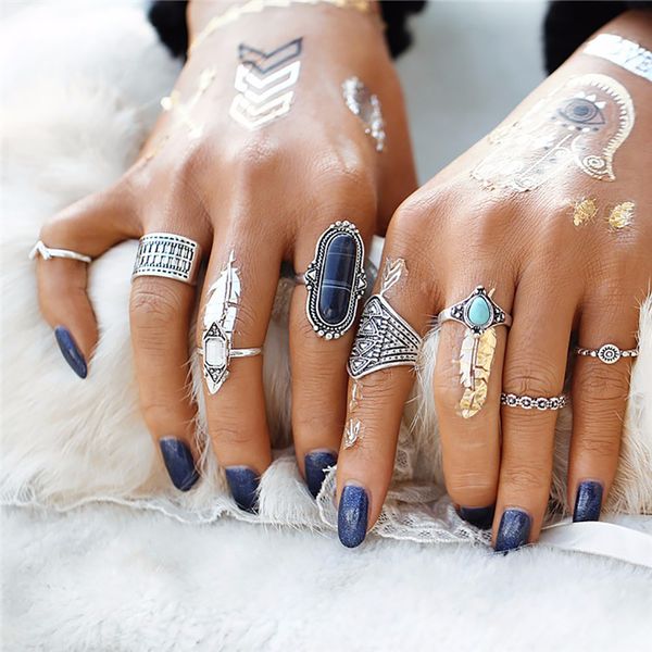 wholesale bohemian jewelry stone midi ring set ms. anel vintage tibetan turkey silver flower ring ring gift 8 pcs set, Golden;silver
wholesale bohemian jewelry stone midi ring set ms. anel vintage tibetan turkey silver flower ring ring gift 8 pcs set, Golden;silver
