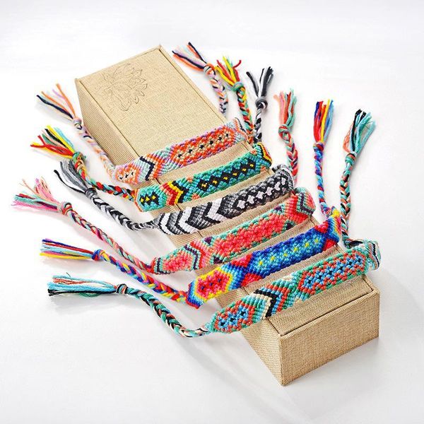 woven braided bracelet retro handmade bohemian thread bracelet boho multicolor string cord hippie friendship bracelets, Golden;silver
woven braided bracelet retro handmade bohemian thread bracelet boho multicolor string cord hippie friendship bracelets, Golden;silver
