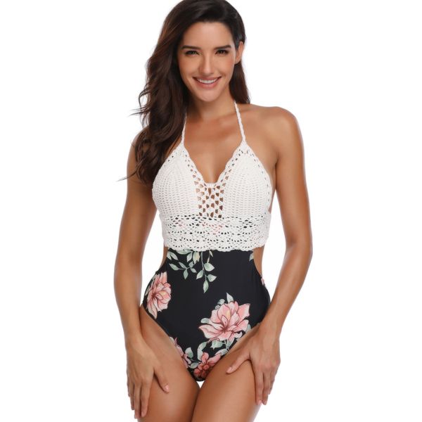 2019 new one piece swimsuit women plus size swimwear knitted vintage bathing suits beachwear print swim wear monokini
2019 new one piece swimsuit women plus size swimwear knitted vintage bathing suits beachwear print swim wear monokini