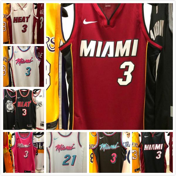 mens miami heat dwyane wade new city edition swingman basketball nba jersey au pressing printed name number authentic, Black 
mens miami heat dwyane wade new city edition swingman basketball nba jersey au pressing printed name number authentic, Black