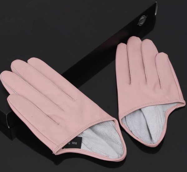 women' natural sheepskin leather solid pink color half palm gloves female genuine leather fashion short driving glove r1171, Blue;gray
women' natural sheepskin leather solid pink color half palm gloves female genuine leather fashion short driving glove r1171, Blue;gray