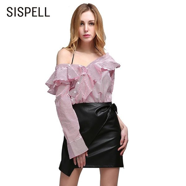 sispell spring striped blouse women's shirts slash neck long sleeve off shoulder slim ruffles blouses elegant clothes new 2019, White
sispell spring striped blouse women's shirts slash neck long sleeve off shoulder slim ruffles blouses elegant clothes new 2019, White