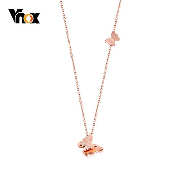 vnox trendy pink gold tone choker necklace stainless steel butterfly pendant femme collar birthday gifts, Golden;silver
vnox trendy pink gold tone choker necklace stainless steel butterfly pendant femme collar birthday gifts, Golden;silver