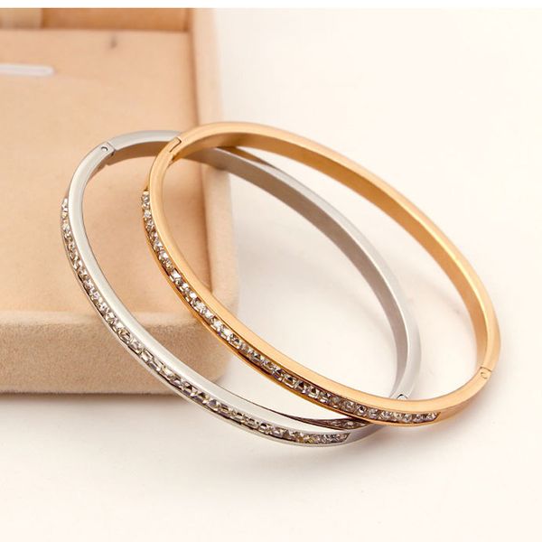 dazzling crystal bracelet rose gold gold silver 316l stainless steel simple jewelry bracelet for women en and girls, Black
dazzling crystal bracelet rose gold gold silver 316l stainless steel simple jewelry bracelet for women en and girls, Black