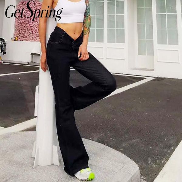 getspring women jeans women flare jeans high waisted denim womens long denim trousers retro all match pants 2020 new, Blue
getspring women jeans women flare jeans high waisted denim womens long denim trousers retro all match pants 2020 new, Blue