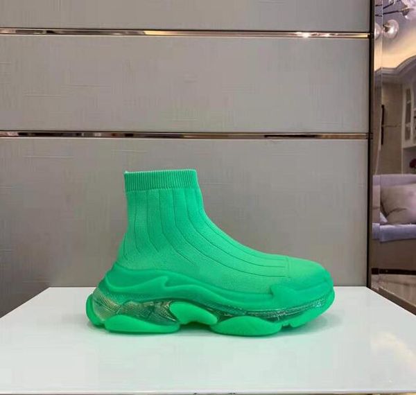 paris clear sole knit sock speed trainers air bubble green sneakers fashion new comfortable rare breathable shoes, Black
paris clear sole knit sock speed trainers air bubble green sneakers fashion new comfortable rare breathable shoes, Black