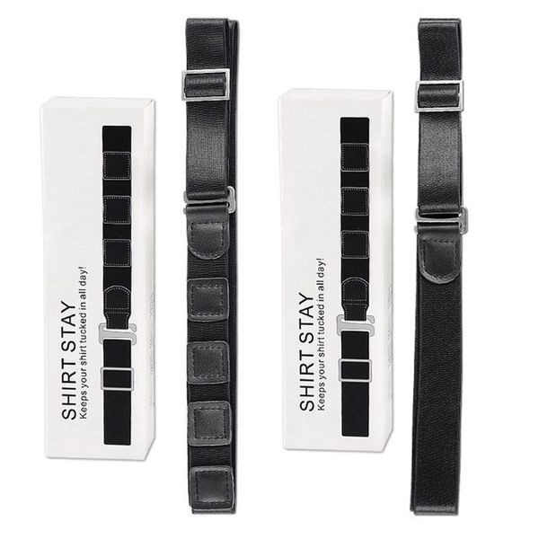 thinkthendo men shirt stay holder black lock belt adjsutable elastc non-slip wrinkle bandage, Black;white
thinkthendo men shirt stay holder black lock belt adjsutable elastc non-slip wrinkle bandage, Black;white