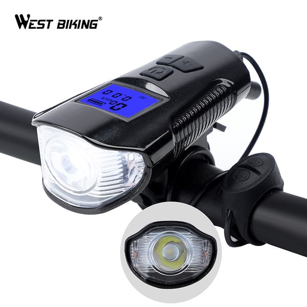 west biking 3 in 1 bike front light with electric horn usb rechargeable bike computer headlight cycling mtb road bicycle light
west biking 3 in 1 bike front light with electric horn usb rechargeable bike computer headlight cycling mtb road bicycle light