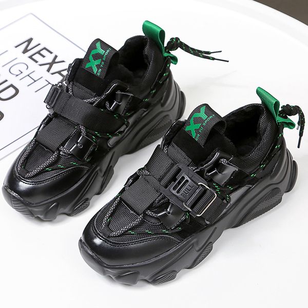 2019 green sneakers women trendy chunky dad shoes woman fashion thick sole ladies platform shoe laces zapatillas mujer y200424, Black
2019 green sneakers women trendy chunky dad shoes woman fashion thick sole ladies platform shoe laces zapatillas mujer y200424, Black