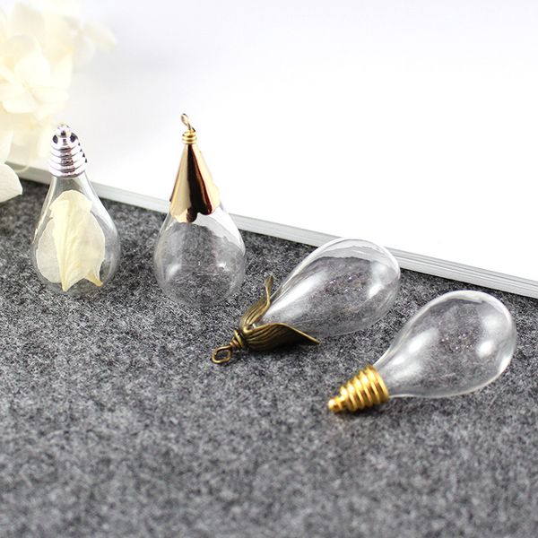 2pcs 31x18mm round drop bottom bulb vase glass with twisted metal caps diy glass vials pendants jewelry accessory, Silver
2pcs 31x18mm round drop bottom bulb vase glass with twisted metal caps diy glass vials pendants jewelry accessory, Silver