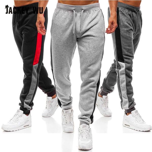 jackeywu brand men sweatpants 2019 korean trend joggers elastic waist side splicing slim casual men's pants hip hop streetwear, Black
jackeywu brand men sweatpants 2019 korean trend joggers elastic waist side splicing slim casual men's pants hip hop streetwear, Black