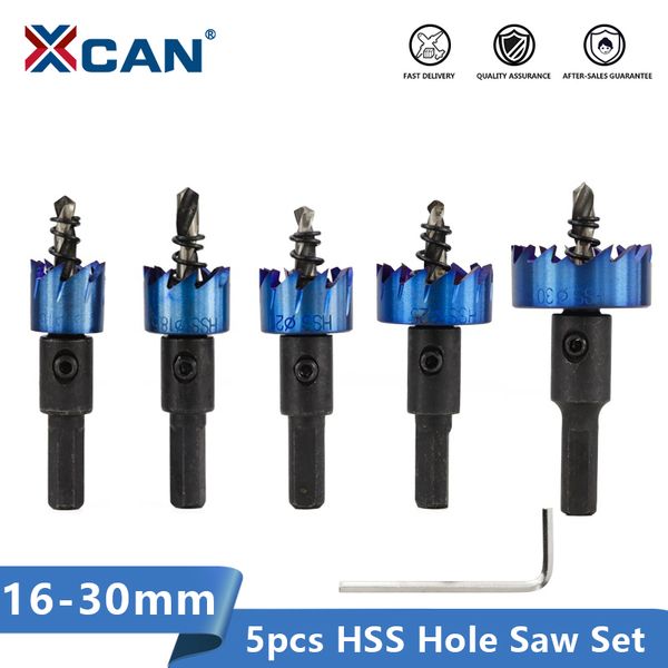 xcan hole saw set 5pcs 16/18.5/20/25/30mm blue coated hss core drill metalworking drill bit
xcan hole saw set 5pcs 16/18.5/20/25/30mm blue coated hss core drill metalworking drill bit