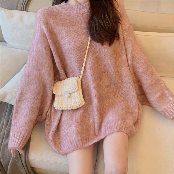 ins net red models 2019 autumn and winter loose alpaca long sweater loose girl wind wild sweater women, White;black
ins net red models 2019 autumn and winter loose alpaca long sweater loose girl wind wild sweater women, White;black