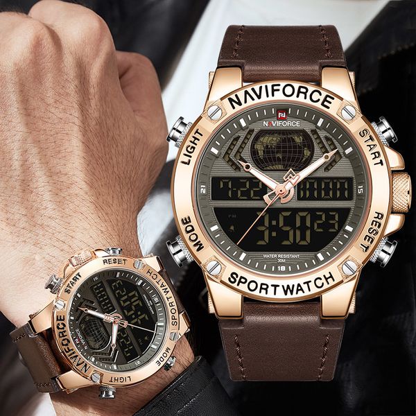 naviforce men's watch 2019 brand luxury dual display mens business male watch men's wrist watches mens watches brand luxury, Slivery;brown
naviforce men's watch 2019 brand luxury dual display mens business male watch men's wrist watches mens watches brand luxury, Slivery;brown