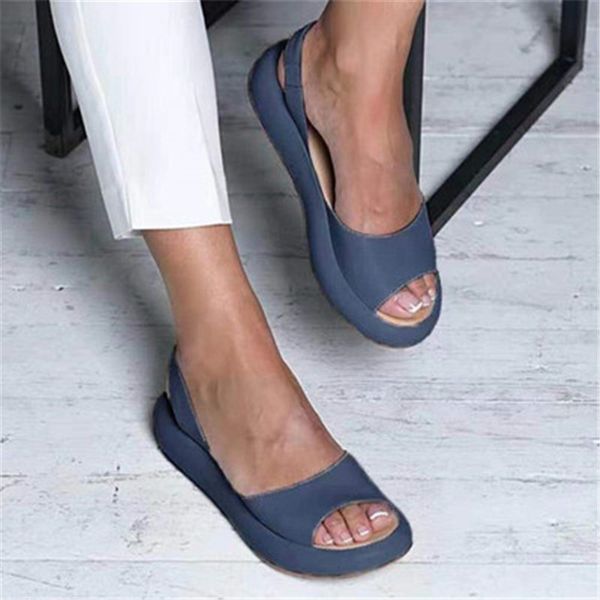 women flat summer sandals woman peep toe female pu fashion summer shoes 2020 new comfortable plus size shoes women t200520, Black
women flat summer sandals woman peep toe female pu fashion summer shoes 2020 new comfortable plus size shoes women t200520, Black