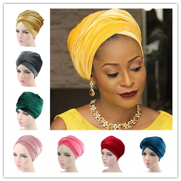 luxury magic turban velvet muslim long tail hat wrapped head scarf hat colorfum women hats a02
luxury magic turban velvet muslim long tail hat wrapped head scarf hat colorfum women hats a02