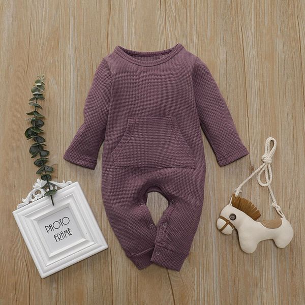 pudcoco autumn infant baby boy girl kid waffle solid long sleeve romper jumpsuit cotton casual clothes outfit, Blue 
pudcoco autumn infant baby boy girl kid waffle solid long sleeve romper jumpsuit cotton casual clothes outfit, Blue