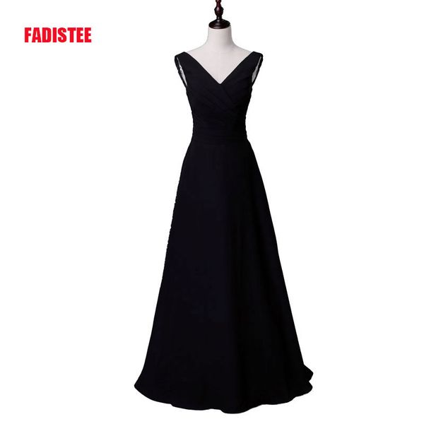 fadistee new arrival elegant long dress prom party dresses a-line v neck black chiffon formal dress evening black long gown, White;black
fadistee new arrival elegant long dress prom party dresses a-line v neck black chiffon formal dress evening black long gown, White;black