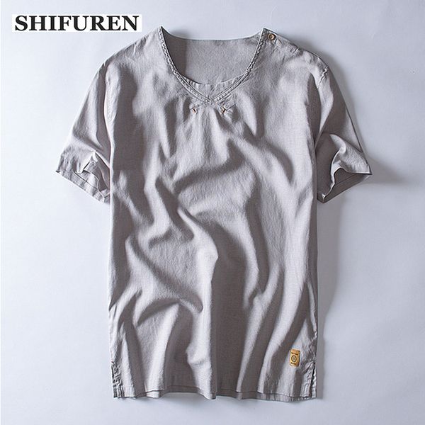shifuren men's casual cotton linen blouse shirts thin breathable shorts sleeve male social dress shirts solid color, White;black
shifuren men's casual cotton linen blouse shirts thin breathable shorts sleeve male social dress shirts solid color, White;black