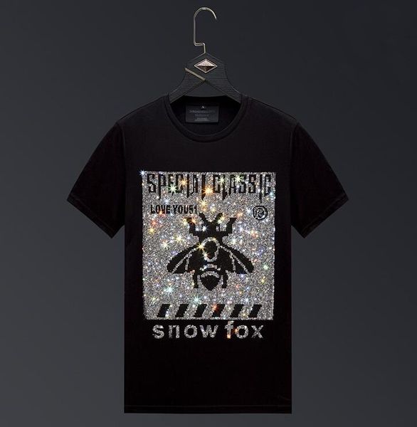 plus size 2020 fashion bee rhinestones t shirts man short sleeve streetwear o neck slim summer tshirts men camiseta masculina, White;black
plus size 2020 fashion bee rhinestones t shirts man short sleeve streetwear o neck slim summer tshirts men camiseta masculina, White;black