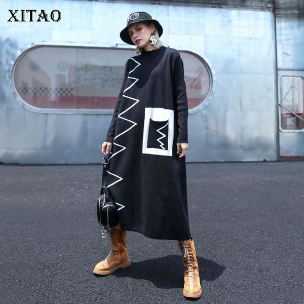 xitao knitted long women sweater korea fashion new 2020 autumn patchwork pocket elegant turtleneck minority sweater gcc2046, White;black
xitao knitted long women sweater korea fashion new 2020 autumn patchwork pocket elegant turtleneck minority sweater gcc2046, White;black