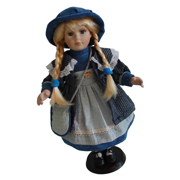 40cm 16 inch elegant victorian porcelain doll fashion girl wearing blue dress, ceramic dolls collectibles with display stand
40cm 16 inch elegant victorian porcelain doll fashion girl wearing blue dress, ceramic dolls collectibles with display stand