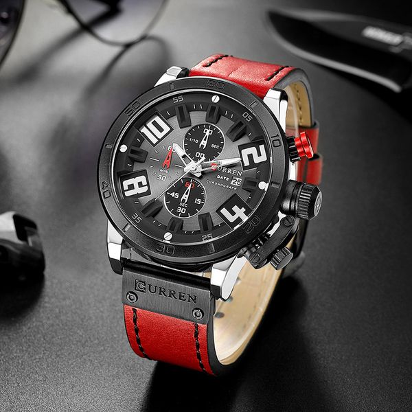 curren men's waterproof six-needle calendar business watch men fashion sport reloj hombre quartz watch relogio masculino reloj, Slivery;brown
curren men's waterproof six-needle calendar business watch men fashion sport reloj hombre quartz watch relogio masculino reloj, Slivery;brown