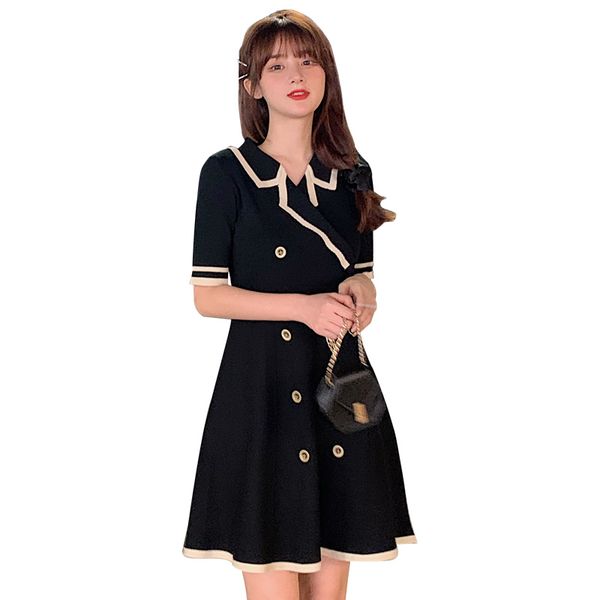 maternity summer slim waist knitted dress short sleeve turn-down collar double-breasted elegant pregnant women dress work, White
maternity summer slim waist knitted dress short sleeve turn-down collar double-breasted elegant pregnant women dress work, White