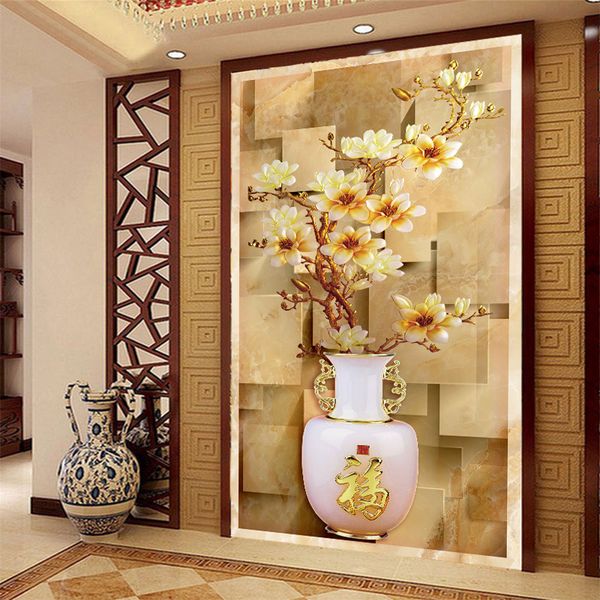 3d chinese style royal flowers vase p wallpaper porch background wall aisle corridor mural magnolia custom wallpaper
3d chinese style royal flowers vase p wallpaper porch background wall aisle corridor mural magnolia custom wallpaper