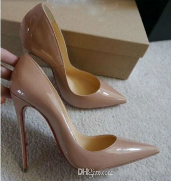 so kate styles 12cm high heels shoes red bottom nude color genuine leather point toe women pumps rubber wedding shoes, Black 
so kate styles 12cm high heels shoes red bottom nude color genuine leather point toe women pumps rubber wedding shoes, Black