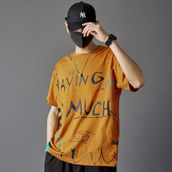 

MarchWind Hip Hop T Shirt Men 2020 Streetwear Graffiti Tshirt Harajuku Summer Short Sleeve T-Shirt Cotton Fashion Tops Tees HipHop Hipster