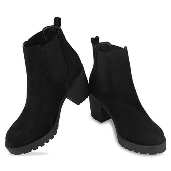 high heels for women's fashion women's high heels slip on solid color boots round toe shoes ankle boots women #38, Black
high heels for women's fashion women's high heels slip on solid color boots round toe shoes ankle boots women #38, Black