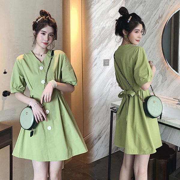 1575# maternity clothes summer v neck short sleeve easy matching loose stylish dress for pregnant women mom dress, White
1575# maternity clothes summer v neck short sleeve easy matching loose stylish dress for pregnant women mom dress, White