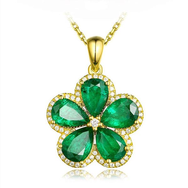 flower green crystal emerald gemstones pendant necklaces for women 18k gold color choker jewelry bijoux bague birthday gifts, Silver
flower green crystal emerald gemstones pendant necklaces for women 18k gold color choker jewelry bijoux bague birthday gifts, Silver