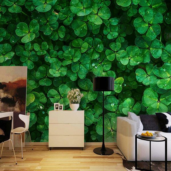 dropship custom 3d mural wallpaper green clover p wall painting cafe restaurant backdrop wall decor papel de parede sala
dropship custom 3d mural wallpaper green clover p wall painting cafe restaurant backdrop wall decor papel de parede sala