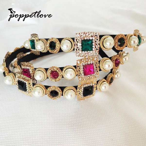 new hairband baroque luxury crystal headband brand headdress fashion pearl hair jewelry for women c19041101, Slivery;golden
new hairband baroque luxury crystal headband brand headdress fashion pearl hair jewelry for women c19041101, Slivery;golden