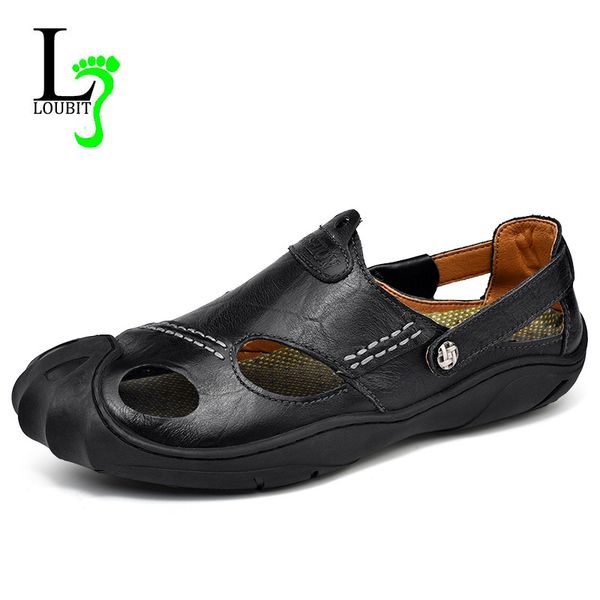 2018 summer brown rubber men sandals leather shoes man casual man sandals slip on sandalias leisure big size 38-46, Black
2018 summer brown rubber men sandals leather shoes man casual man sandals slip on sandalias leisure big size 38-46, Black