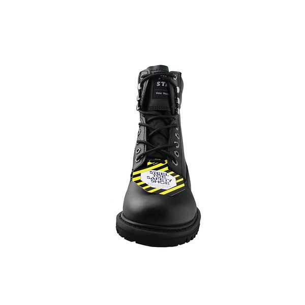 mens safety steel toe waterproof leather work boots big size slip resistant high sneakers for men, Black
mens safety steel toe waterproof leather work boots big size slip resistant high sneakers for men, Black